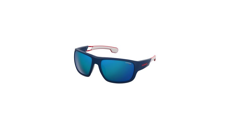 Carrera 4006/S Progressive Prescription Sunglasses CA4006S-0RCT-Z0-6317 - Frame Color Matte Blue, Lens Diameter 63 mm
