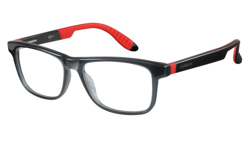 Carrera 4401 Eyeglass Frames CA4401-0HBE-5316 - Gray Black Red Frame, Lens Diameter 53mm, Distance Between Lenses 16mm