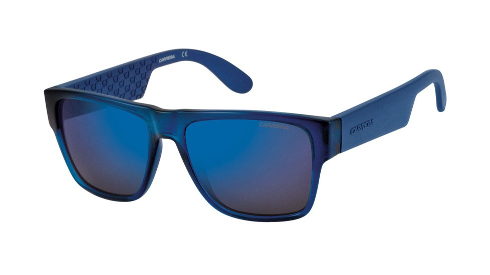 Carrera 5002/S Progressive Prescription Sunglasses CA5002S-0B50-1G-5517 - Frame Color Blue, Lens Diameter 55 mm