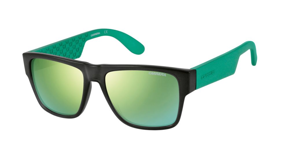 Carrera 5002/S Progressive Prescription Sunglasses CA5002S-0B4Y-Z9-5517 - Lens Diameter 55 mm, Frame Color Transparent Gray / Ml Green