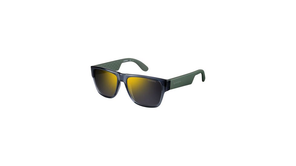 Carrera 5002/S Progressive Prescription Sunglasses CA5002S-0HZX-QU-5517 - Lens Diameter 55 mm, Frame Color Gray Light Green