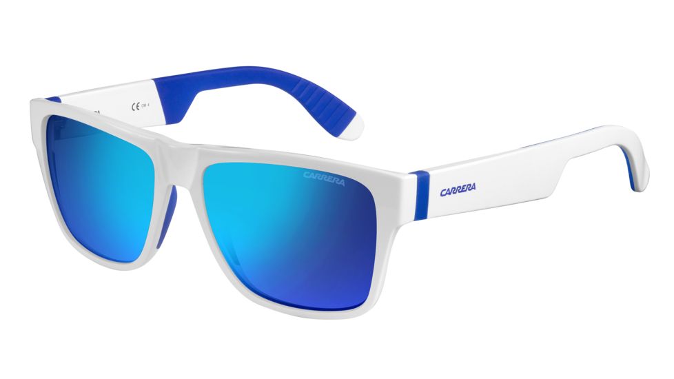Carrera 5002/SP/S Progressive Prescription Sunglasses CA5002SPS-026L-Z0-5517 - Lens Diameter 55 mm, Frame Color White Blue