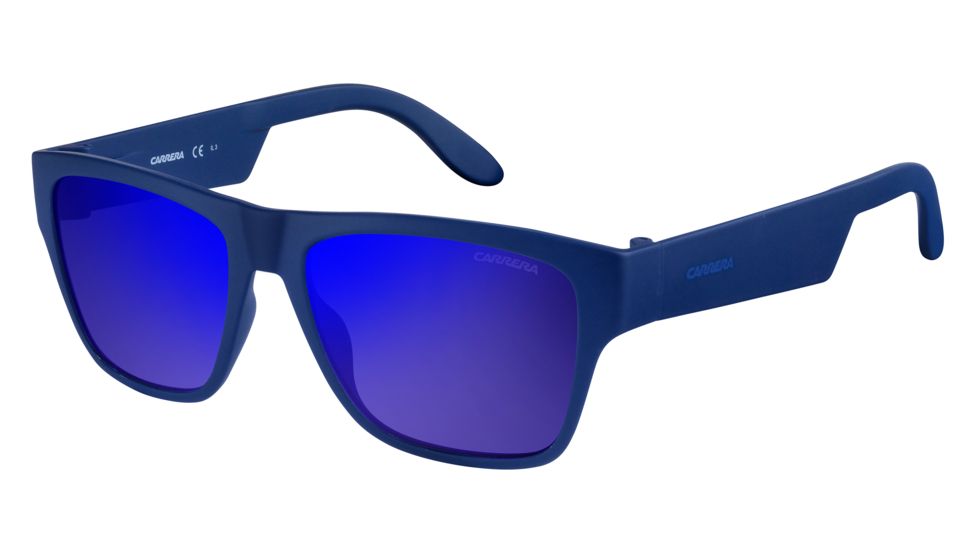 Carrera 5002/ST/S Single Vision Prescription Sunglasses CA5002ST-0KRW-XT-5517 - Frame Color Blue, Lens Diameter 55 mm