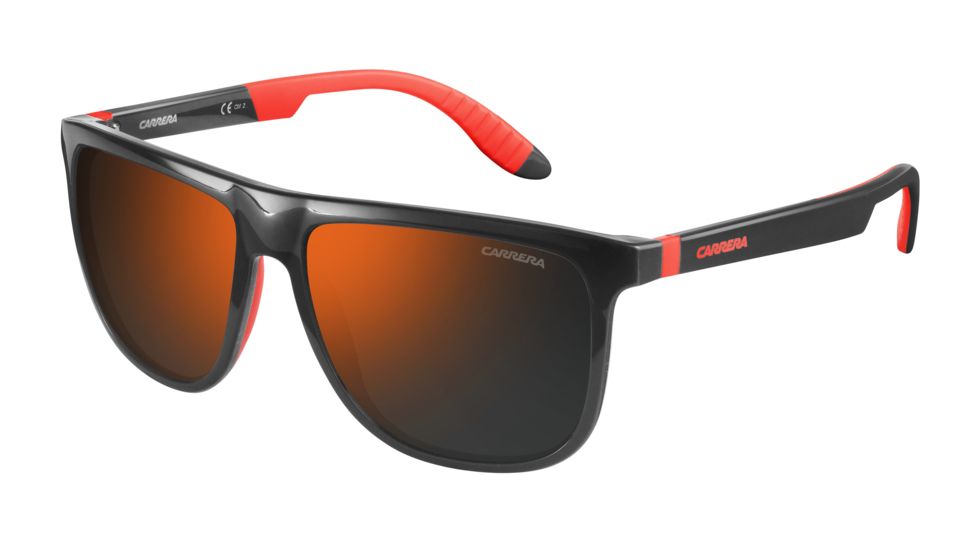 Carrera 5003/SP/S Single Vision Prescription Sunglasses CA5003SPS-0268-CT-5816 - Lens Diameter 58 mm, Frame Color Gray Red