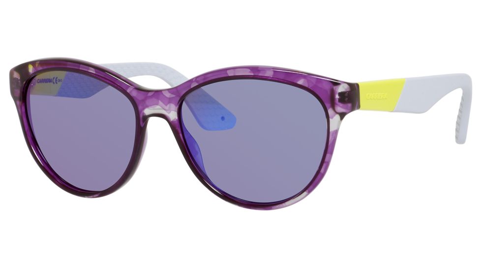 Carrera 5011/S Single Vision Prescription Sunglasses CA5011S-08GV-TE-5416 - Lens Diameter 54 mm, Frame Color Camoflaug Violet
