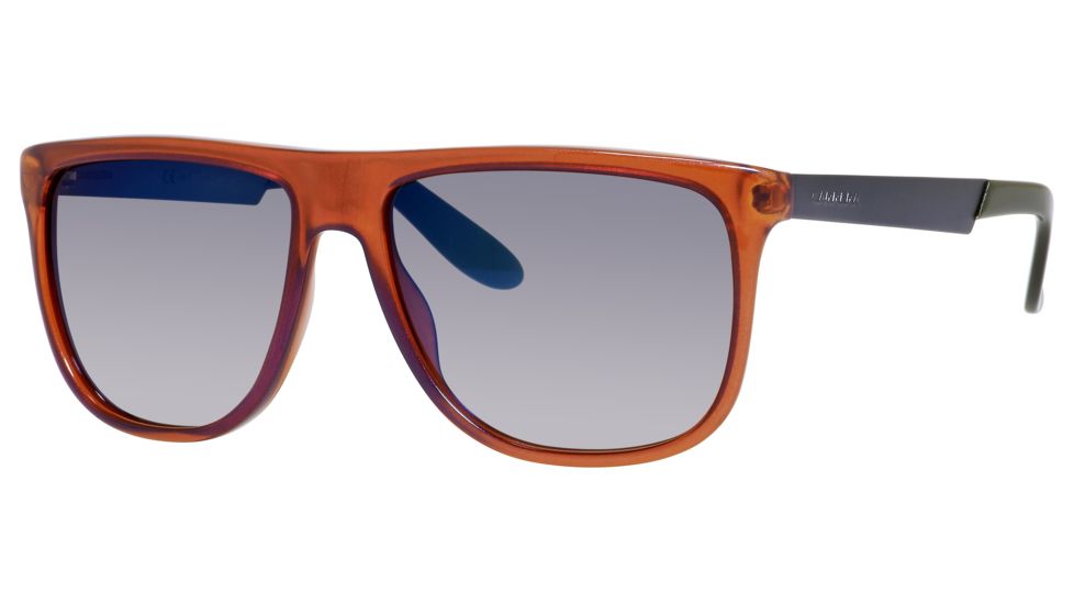Carrera 5013/S Single Vision Prescription Sunglasses CA5013S-08QW-DK-5816 - Lens Diameter 58 mm, Frame Color Orange Iridt Blue