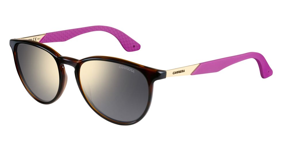 Carrera 5019/S Sunglasses CA5019S-0NB1-UE-5419 - Havana Gold Frame, Gray Ivory Mirror Lenses, Lens Diameter 54mm, Distance Between Lenses 19mm