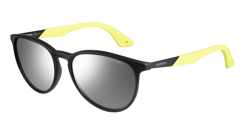 Carrera 5019/S Sunglasses CA5019S-0NBI-SS-5419 - Black Lime Frame, Silver Mirror Lenses, Lens Diameter 54mm, Distance Between Lenses 19mm