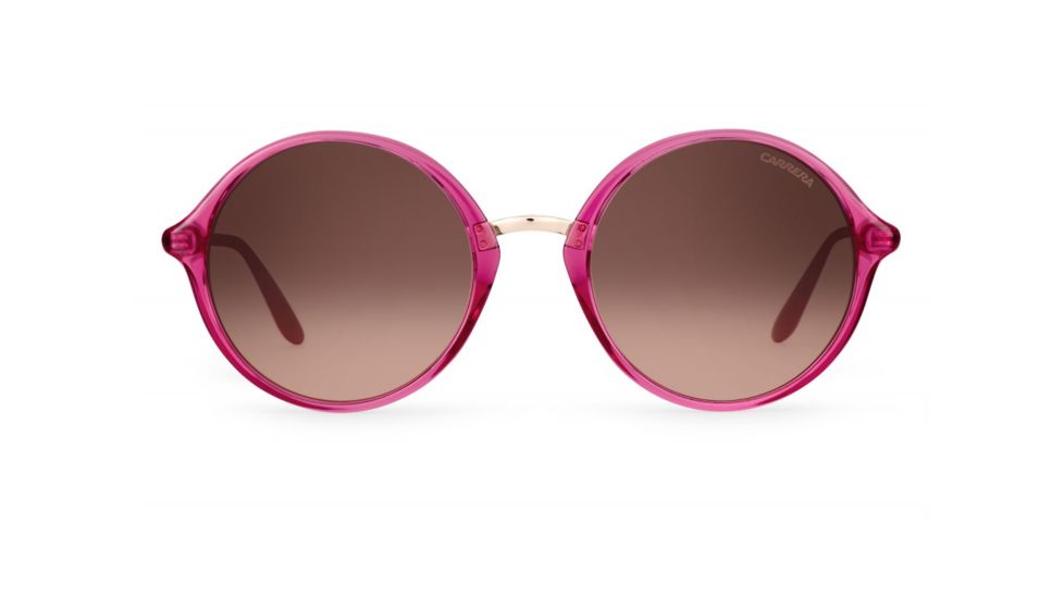 Carrera 5031/S Sunglasses CA5031S-0QVZ-G4-5221 - Cyclamen In Gold Frame, Brown Mirror Gradient Lenses, Lens Diameter 52mm, Distance Between Lenses 21mm