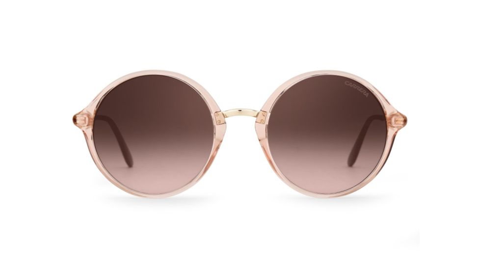 Carrera 5031/S Sunglasses CA5031S-0QW1-NH-5221 - Pink Gold Frame, Brown Mirror Gold Lenses, Lens Diameter 52mm, Distance Between Lenses 21mm