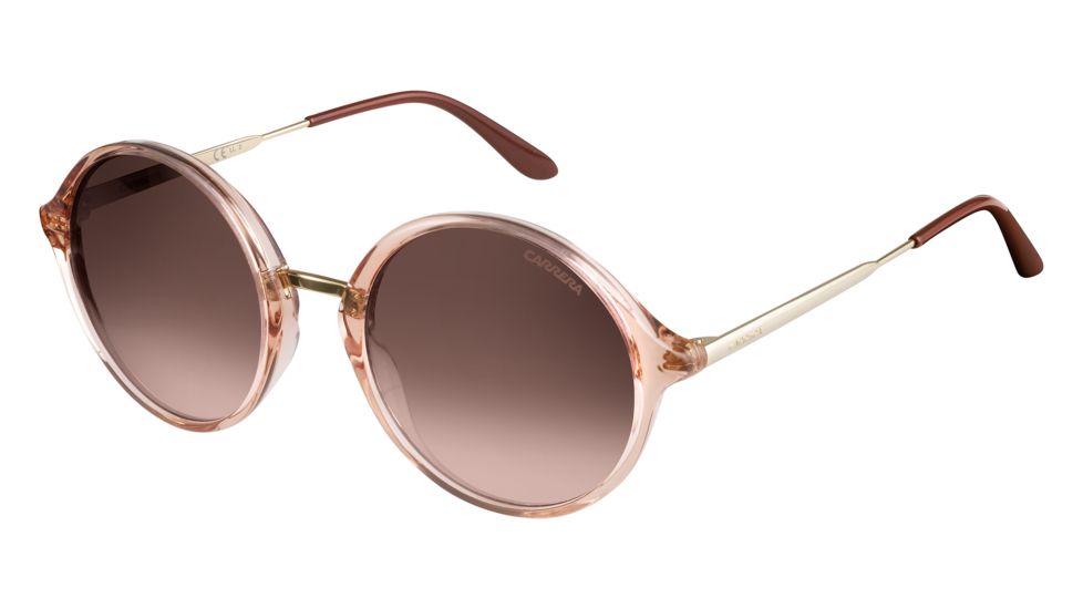 Carrera 5031/S Sunglasses CA5031S-0QW1-NH-5221 - Pink Gold Frame, Brown Mirror Gold Lenses, Lens Diameter 52mm, Distance Between Lenses 21mm