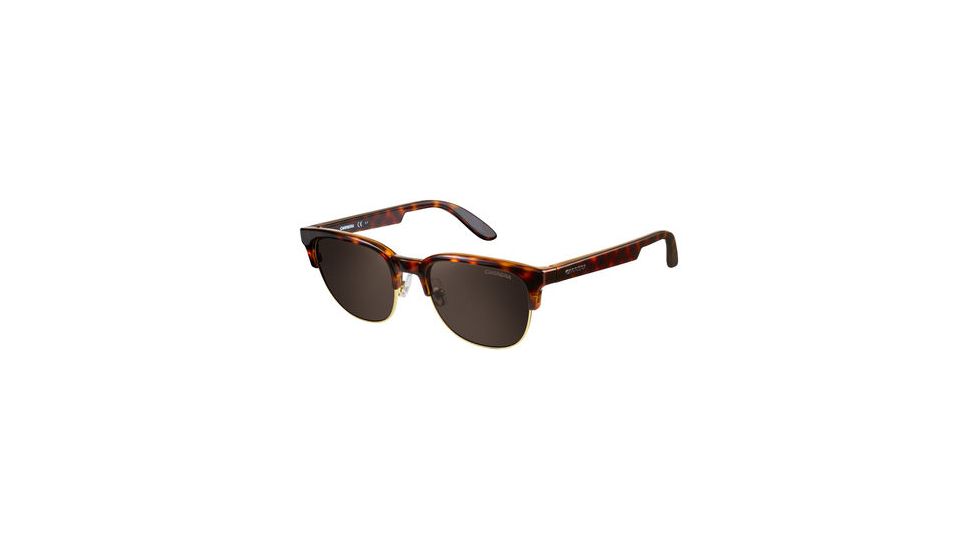 Carrera 5034/S Single Vision Prescription Sunglasses CA5034S-0TEQ-X1-5219 - Lens Diameter 52 mm, Frame Color Havana Antgd