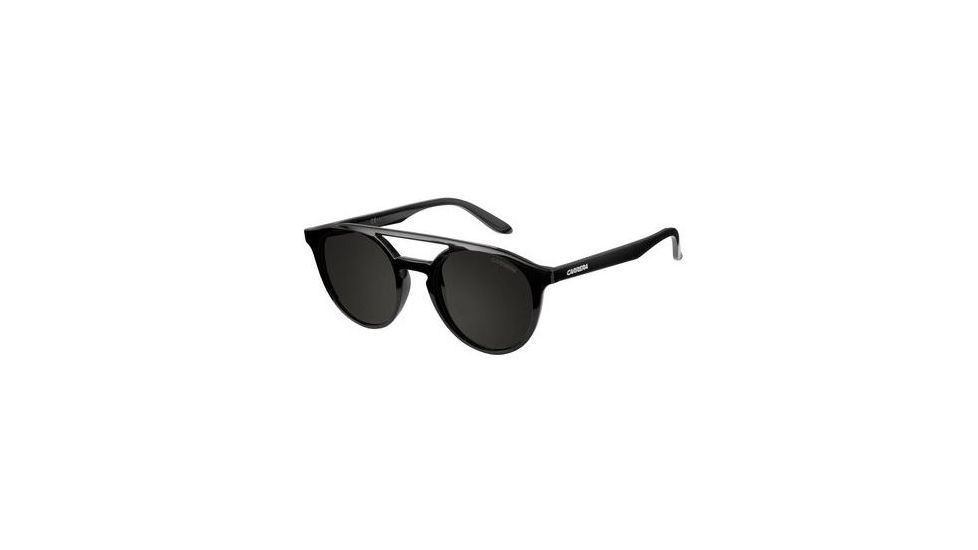 Carrera 5037/S Progressive Prescription Sunglasses CA5037S-0D28-NR-4921 - Frame Color Shiny Black, Lens Diameter 49 mm