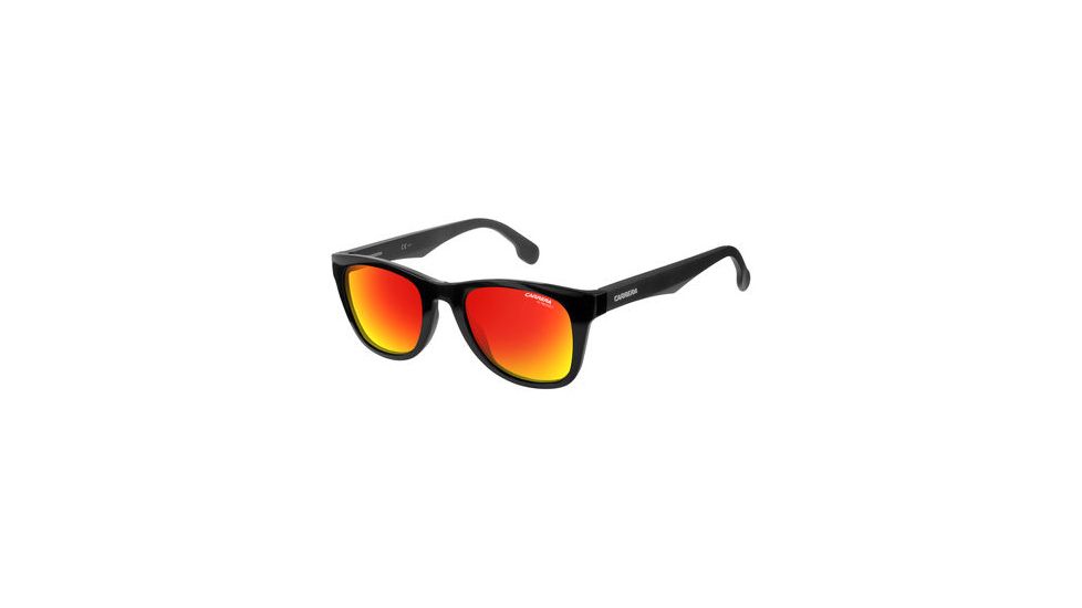 Carrera 5038/S Single Vision Prescription Sunglasses CA5038S-0PPR-UZ-5122 - Lens Diameter 51 mm, Frame Color Black Metalized