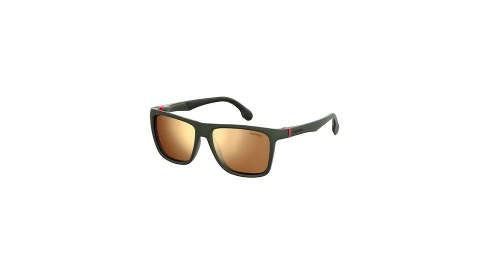 Carrera 5047/S Progressive Prescription Sunglasses CA5047S-0DLD-K1-5617 - Lens Diameter 56 mm, Frame Color Matte Green Military