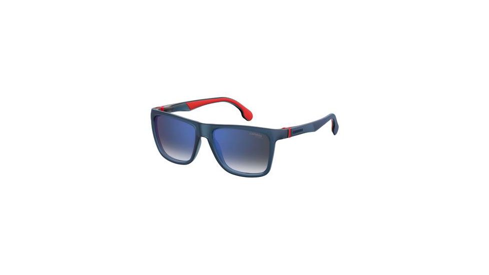 Carrera 5047/S Progressive Prescription Sunglasses CA5047S-0IPQ-KM-5617 - Lens Diameter 56 mm, Frame Color Matte Bl Blue