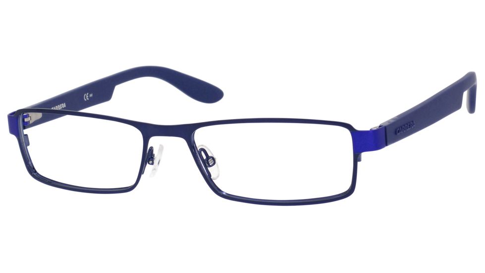 Carrera 5503 Single Vision Prescription Eyeglasses CA5503-0BXK-5417 - Shiny Blue / Matte Blue Frame, Lens Diameter 54mm, Distance Between Lenses 17mm
