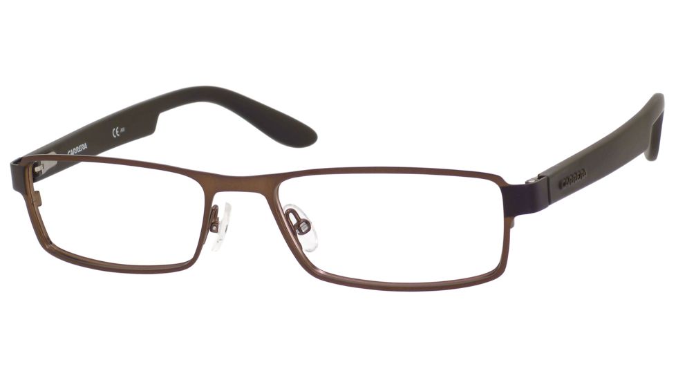 Carrera 5503 Single Vision Prescription Eyeglasses CA5503-0BXL-5417 - Semi Matte Brown Frame, Lens Diameter 54mm, Distance Between Lenses 17mm