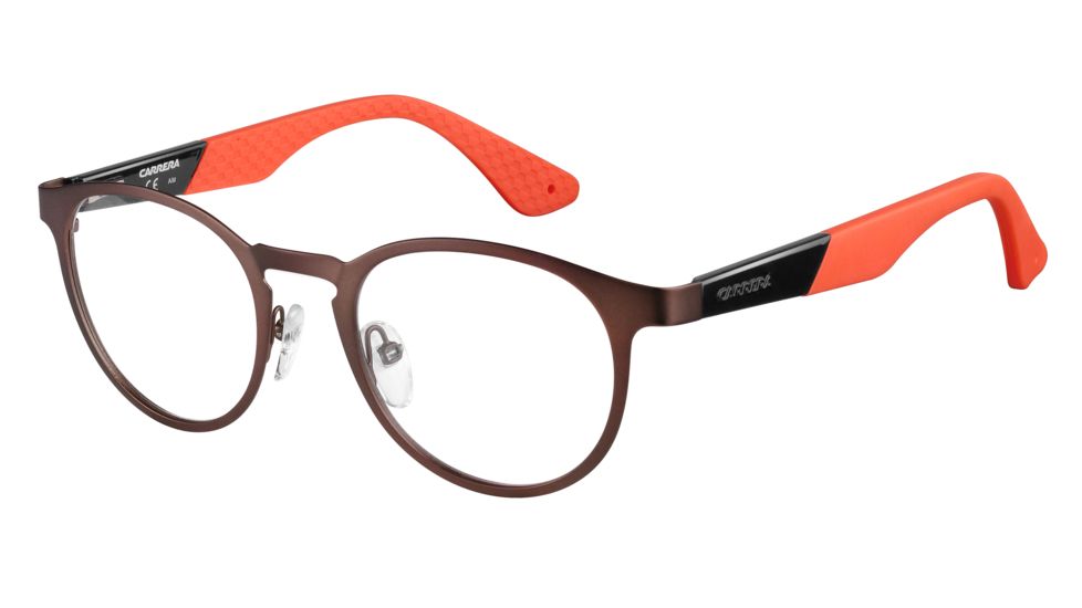 Carrera 5531 Eyeglass Frames CA5531-0HAD-4820 - Brown Black Orange Frame, Lens Diameter 48mm, Distance Between Lenses 20mm