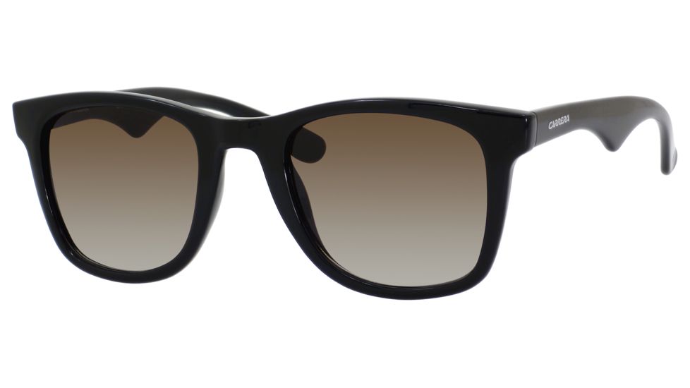 Carrera 6000/L/S Sunglasses CA6000LS-0D28-IF-5023 - Shiny Black Frame, Brown Gradient Azure Lenses, Lens Diameter 50mm, Distance Between Lenses 23mm