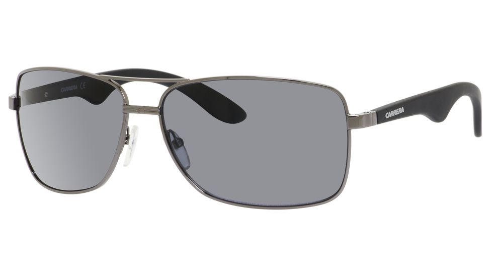 Carrera 6005/S Sunglasses CA6005S-0055-AH-6314 - Dark Ruthenium Frame, Gray Polarized Lenses, Lens Diameter 63mm, Distance Between Lenses 14mm