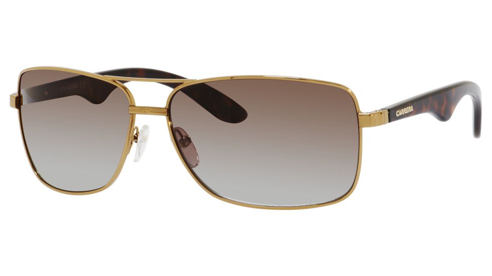 Carrera 6005/S Sunglasses CA6005S-0BWP-LA-6314 - Antique Gold Frame, Brown Polarized Lenses, Lens Diameter 63mm, Distance Between Lenses 14mm
