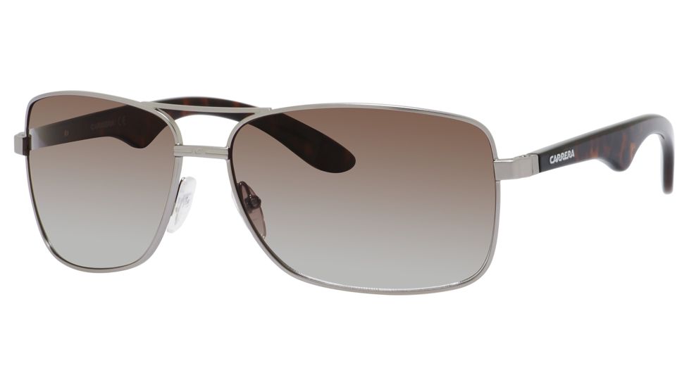 Carrera 6005/S Sunglasses CA6005S-0BWR-LA-6314 - Matte Ruthenium Frame, Brown Polarized Lenses, Lens Diameter 63mm, Distance Between Lenses 14mm