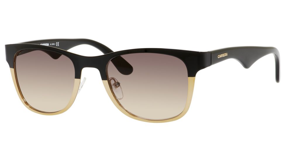 Carrera 6010/S Progressive Prescription Sunglasses CA6010S-00UH-ED-5221 - Frame Color Shiny Black, Lens Diameter 52 mm