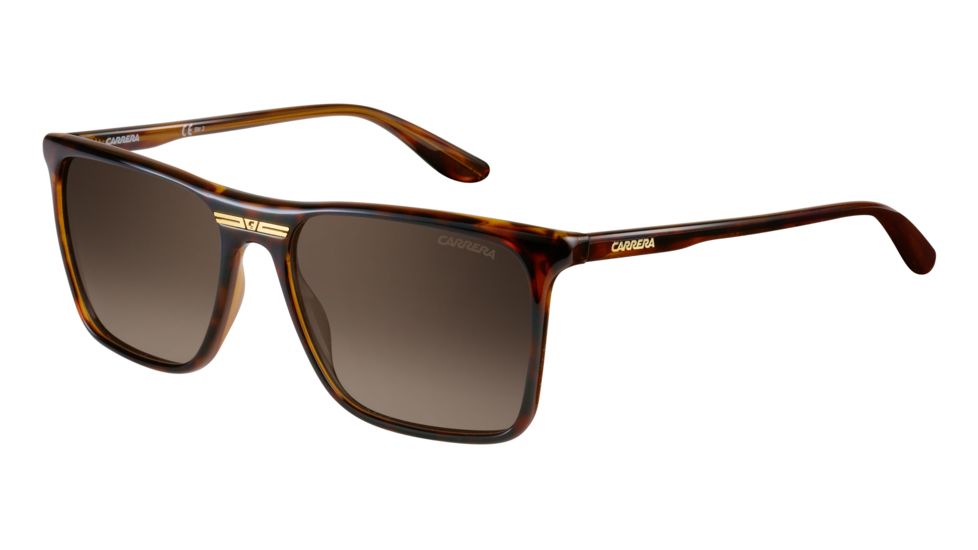 Carrera 6012/S Progressive Prescription Sunglasses CA6012S-0DWJ-HA-5517 - Frame Color Havana, Lens Diameter 55 mm