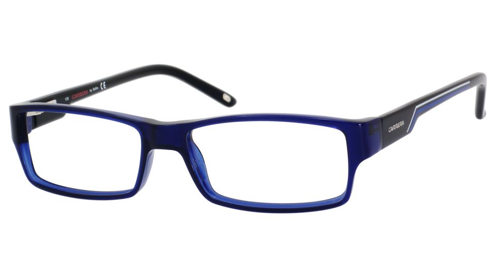 Carrera 6184 Single Vision Prescription Eyeglasses CA6184-0U6B-5215 - Blue Black Frame, Lens Diameter 52mm, Distance Between Lenses 15mm