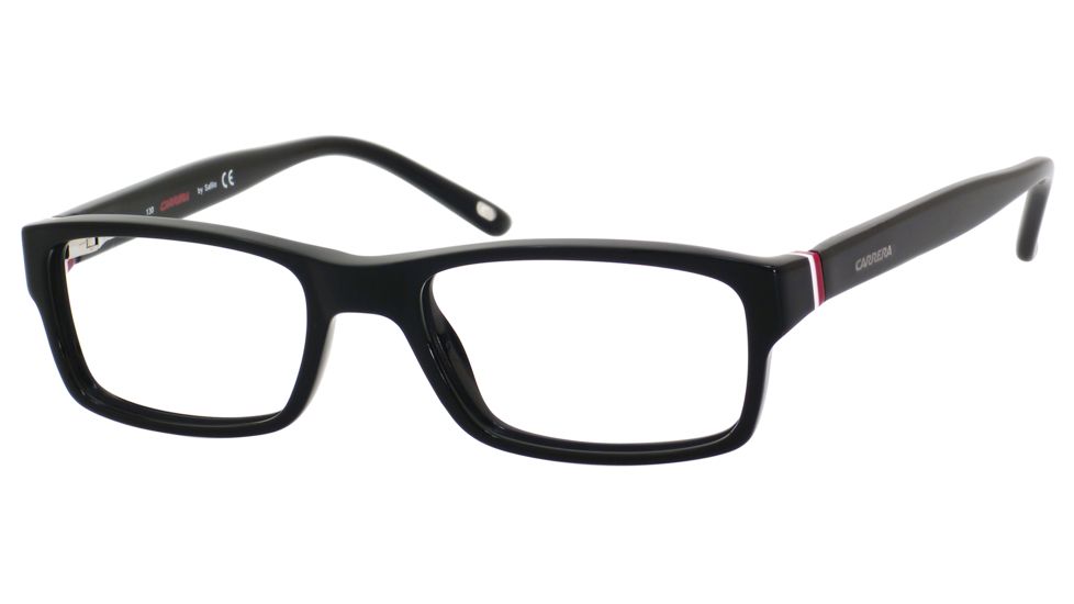 Carrera 6211 Progressive Prescription Eyeglasses CA6211-0OF7-4517 - Black / White / Red Frame, Lens Diameter 45mm, Distance Between Lenses 17mm