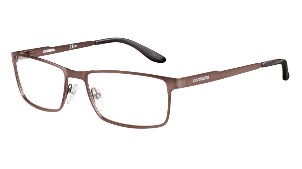 Carrera 6630 Eyeglass Frames CA6630-0J8P-5617 - Semi Matte Brown Frame, Lens Diameter 56mm, Distance Between Lenses 17mm