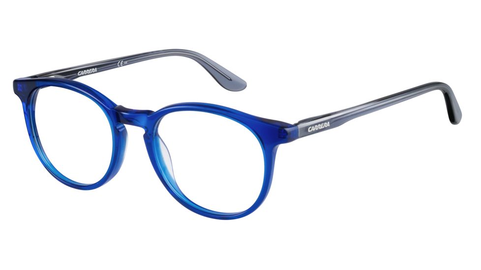 Carrera 6636/N Progressive Prescription Eyeglasses CA6636N-0IJB-4919 - Blue Gray Frame, Lens Diameter 49mm, Distance Between Lenses 19mm