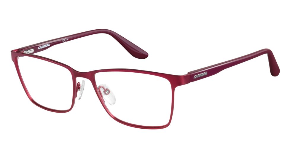 Carrera 6640 Progressive Prescription Eyeglasses CA6640-0HLH-5416 - Matte Red Burgundy Frame, Lens Diameter 54mm, Distance Between Lenses 16mm