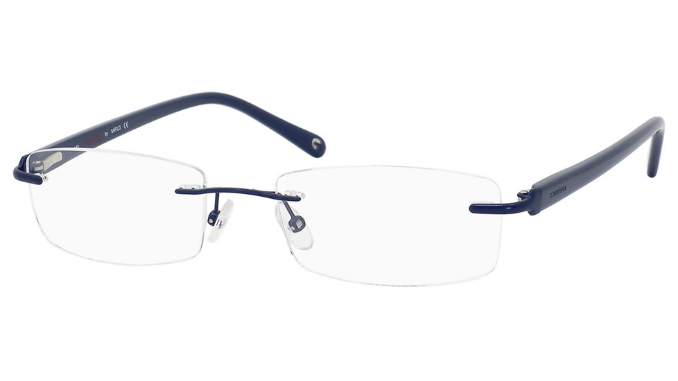 Carrera 7543 Eyeglass Frames CA7543-0FK5-5218 - Matte Blue Frame, Lens Diameter 52mm, Distance Between Lenses 18mm
