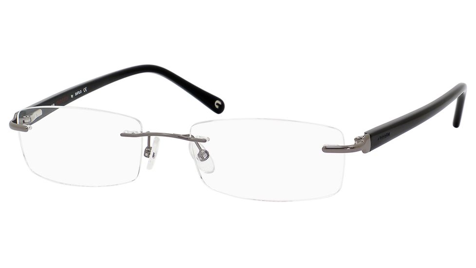 Carrera 7543 Eyeglass Frames CA7543-0TZ2-5218 - Gunmetal / Black Frame, Lens Diameter 52mm, Distance Between Lenses 18mm