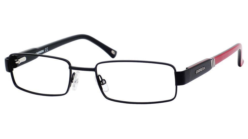 Carrera 7550 Bifocal Prescription Eyeglasses CA7550-087I-5118 - Matte Black / Red Black Frame, Lens Diameter 51mm, Distance Between Lenses 18mm