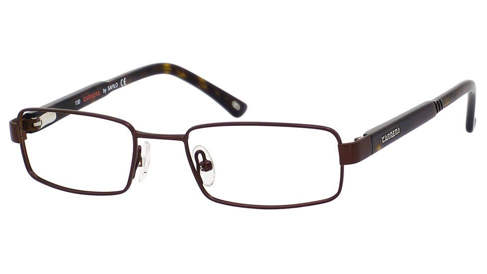 Carrera 7587 Single Vision Prescription Eyeglasses CA7587-01P5-4517 - Brown Frame, Lens Diameter 45mm, Distance Between Lenses 17mm