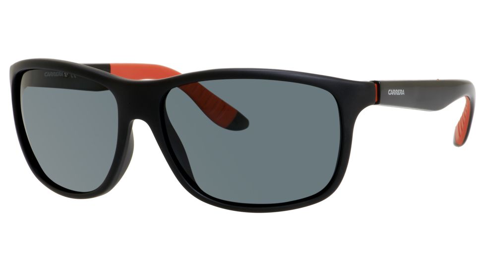 Carrera 8001/S Single Vision Prescription Sunglasses CA8001S-00VH-Y2-6116 - Lens Diameter 61 mm, Frame Color Rubber Black