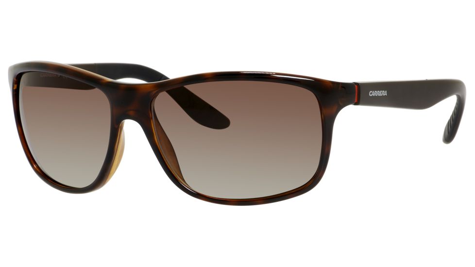 Carrera 8001/S Single Vision Prescription Sunglasses CA8001S-02XL-LA-6116 - Frame Color Havana, Lens Diameter 61 mm