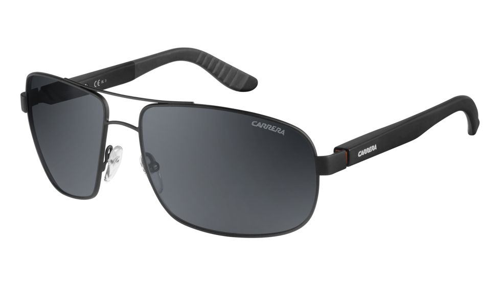 Carrera 8003/S Single Vision Prescription Sunglasses CA8003S-094X-C3-6216 - Frame Color Matte Black, Lens Diameter 62 mm