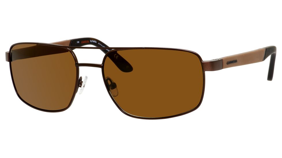 Carrera 8006/S Sunglasses CA8006S-1F1P-VW-5917 - Brown Frame, Brown Polarized Lenses, Lens Diameter 59mm, Distance Between Lenses 17mm