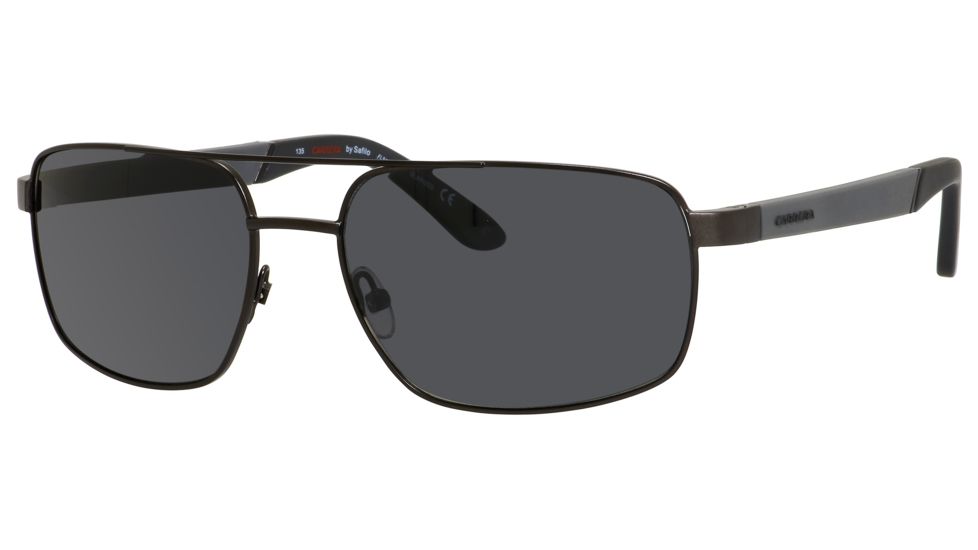 Carrera 8006/S Sunglasses CA8006S-1G0P-Y2-5917 - Gunmetal Frame, Gray Polarized Lenses, Lens Diameter 59mm, Distance Between Lenses 17mm