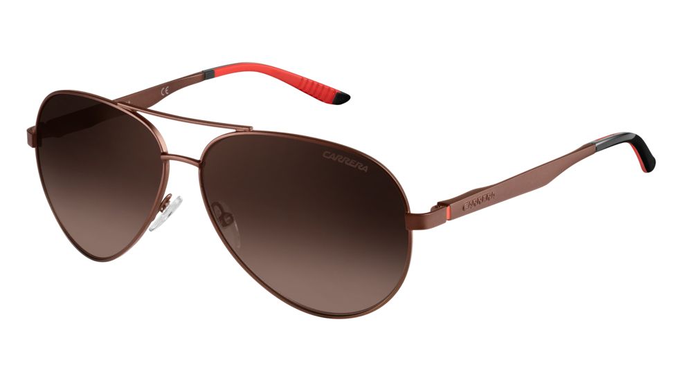 Carrera 8010/S Single Vision Prescription Sunglasses CA8010S-0NLX-LA-5912 - Lens Diameter 59 mm, Frame Color Semi Matte Atte Brown