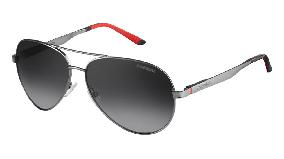 Carrera 8010/S Single Vision Prescription Sunglasses CA8010S-0R80-WJ-5912 - Frame Color Semi Matte Dark Ruthenium, Lens Diameter 59 mm