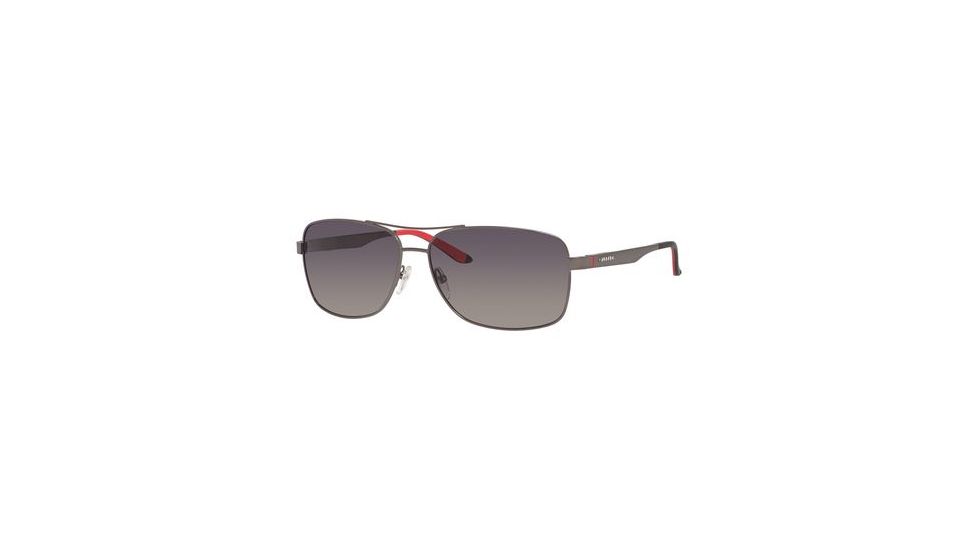 Carrera 8014/S Single Vision Prescription Sunglasses CA8014S-0R80-WJ-6114 - Frame Color Semi Matte Dark Ruthenium, Lens Diameter 61 mm