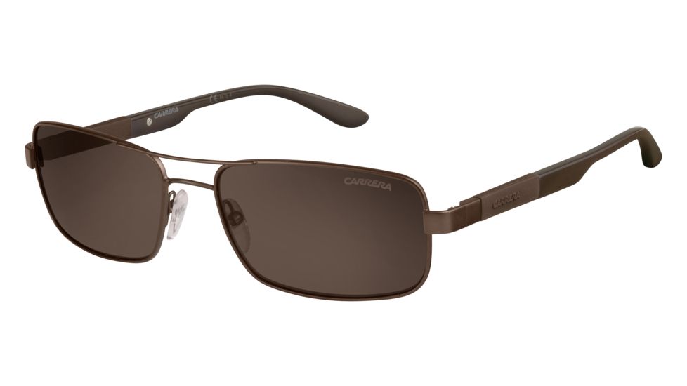 Carrera 8018/S Progressive Prescription Sunglasses CA8018S-0TVL-SP-5717 - Lens Diameter 57 mm, Frame Color Matte Brown