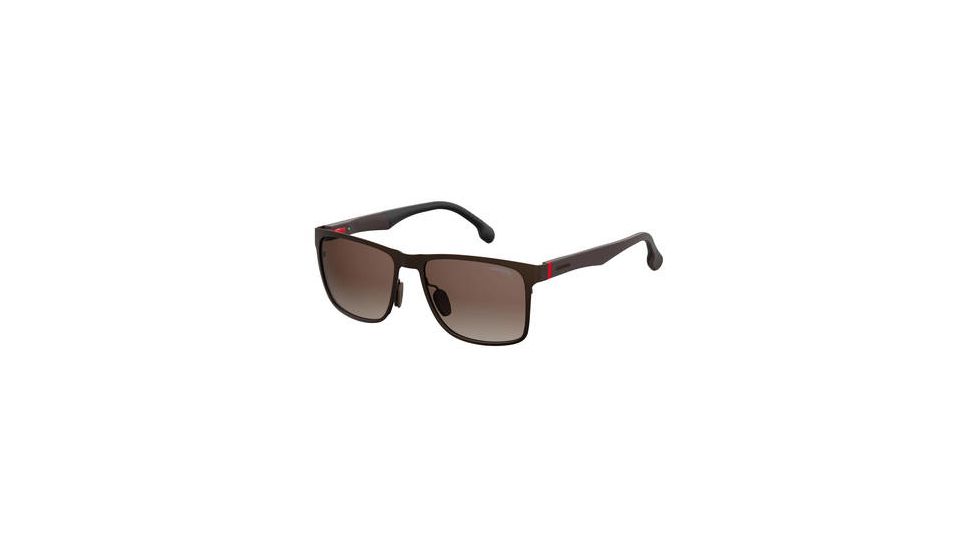 Carrera 8026/S Progressive Prescription Sunglasses CA8026S-0YZ4-LA-5717 - Lens Diameter 57 mm, Frame Color Matte Brown