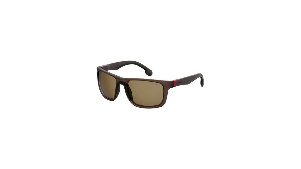 Carrera 8027/S Progressive Prescription Sunglasses CA8027S-009Q-SP-5719 - Frame Color Brown, Lens Diameter 57 mm