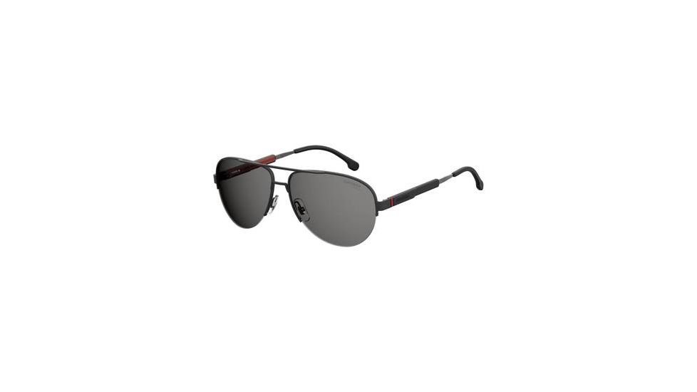 Carrera 8030/S Progressive Prescription Sunglasses CA8030S-0003-M9-6215 - Frame Color Matte Black, Lens Diameter 62 mm